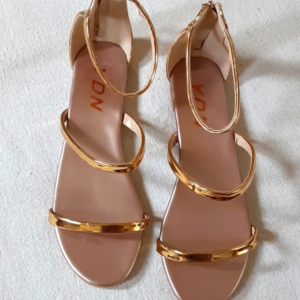 New gold sandals